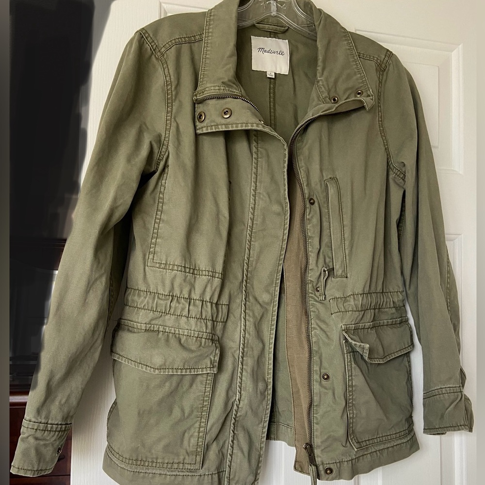 EUC Army green Madewell utility jacket size S